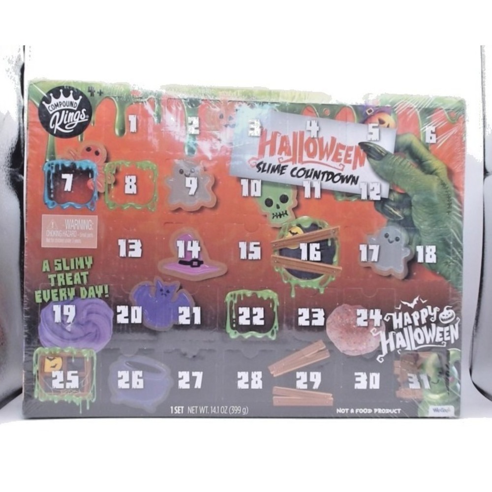 Compound Kings Halloween Slime Countdown Calendar 31 Days Mystery Slime Set NEW